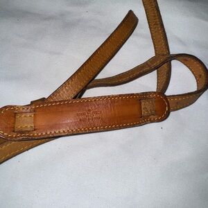authentic Louis Vuitton Brown Leather Strap Scrap cut from bag SKU-411